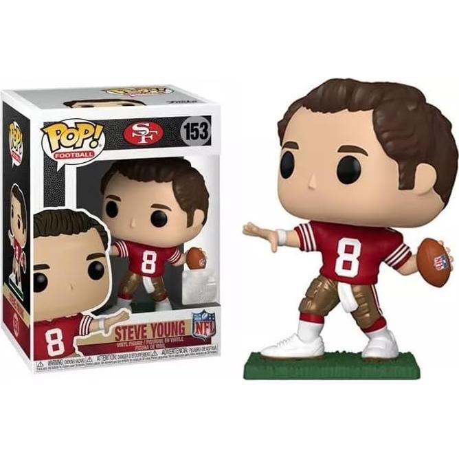 Figura Pop! Vinilo Steve Young 49ers 9.5cm con Protector