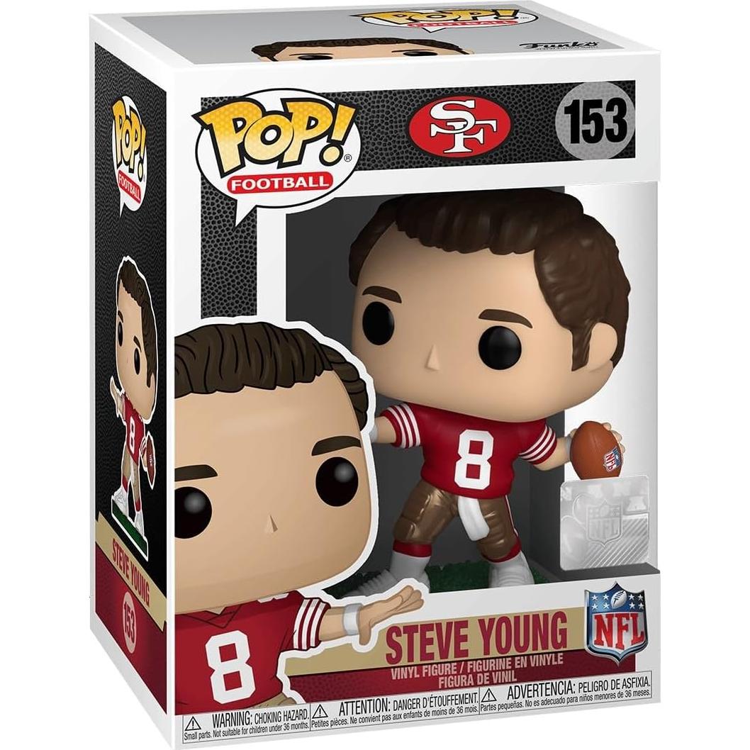 Figura Pop! Vinilo Steve Young 49ers 9.5cm con Protector