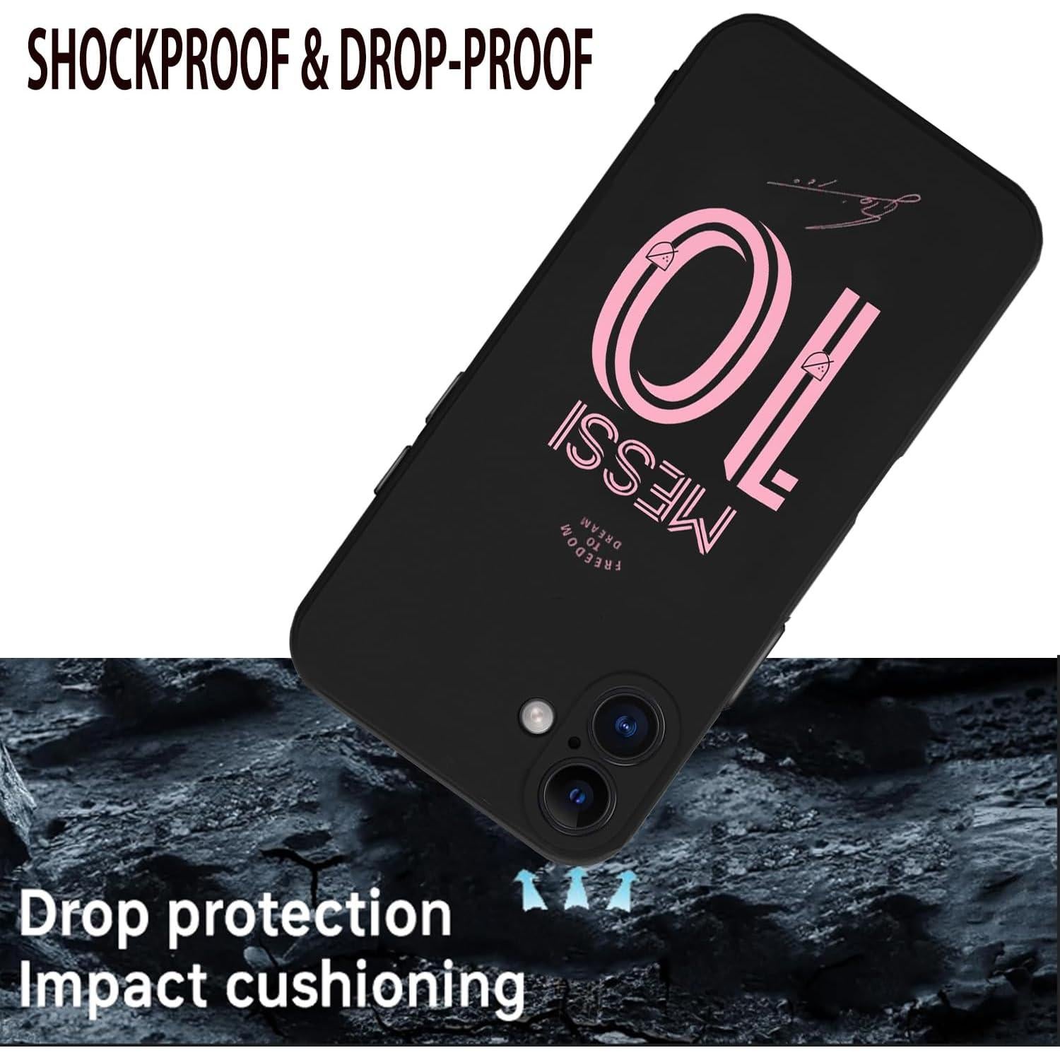 Funda Bumper ZERMU para iPhone 16 6.1" Messi Inter Miami