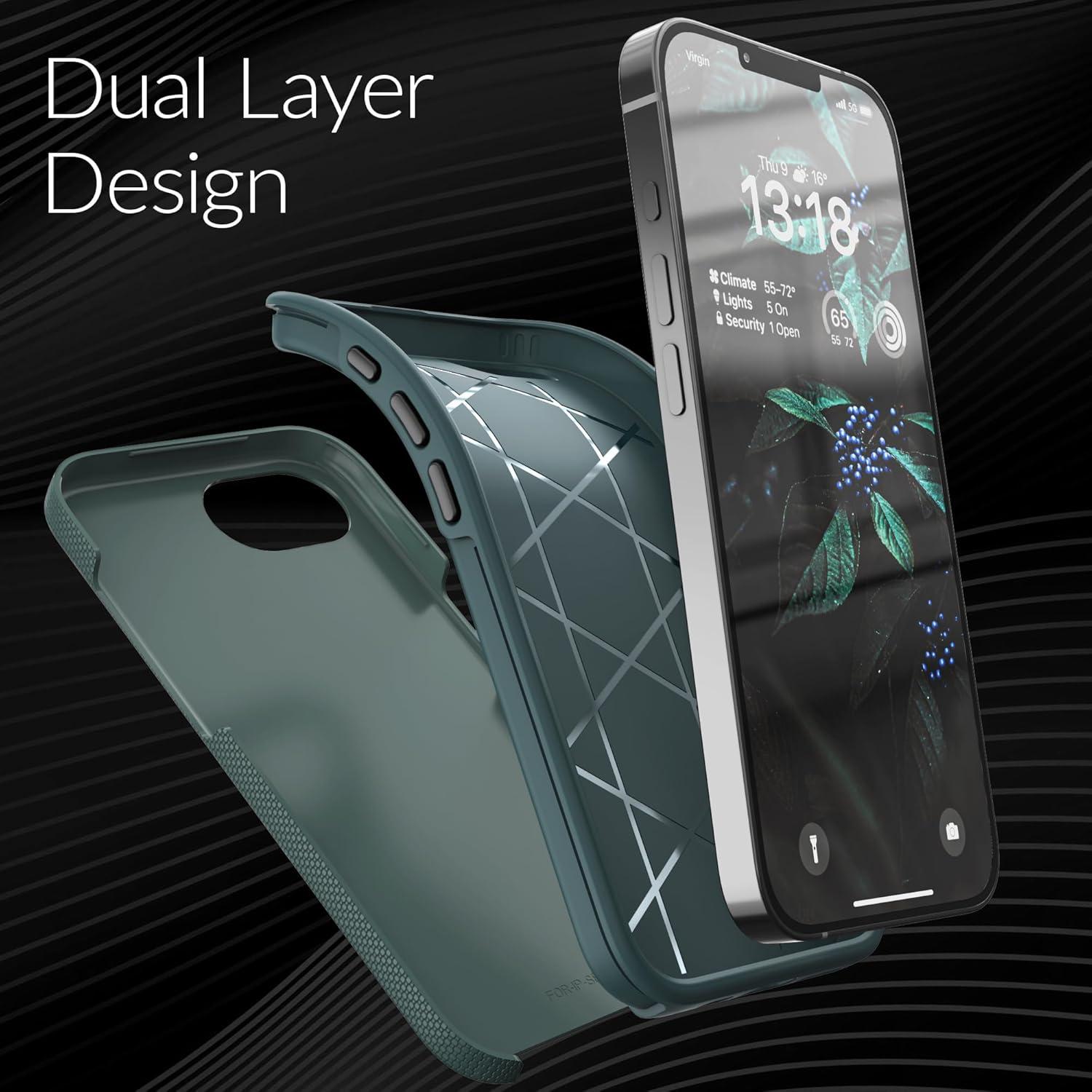 Funda Dual Guard Crave para iPhone 16e - Verde Bosque