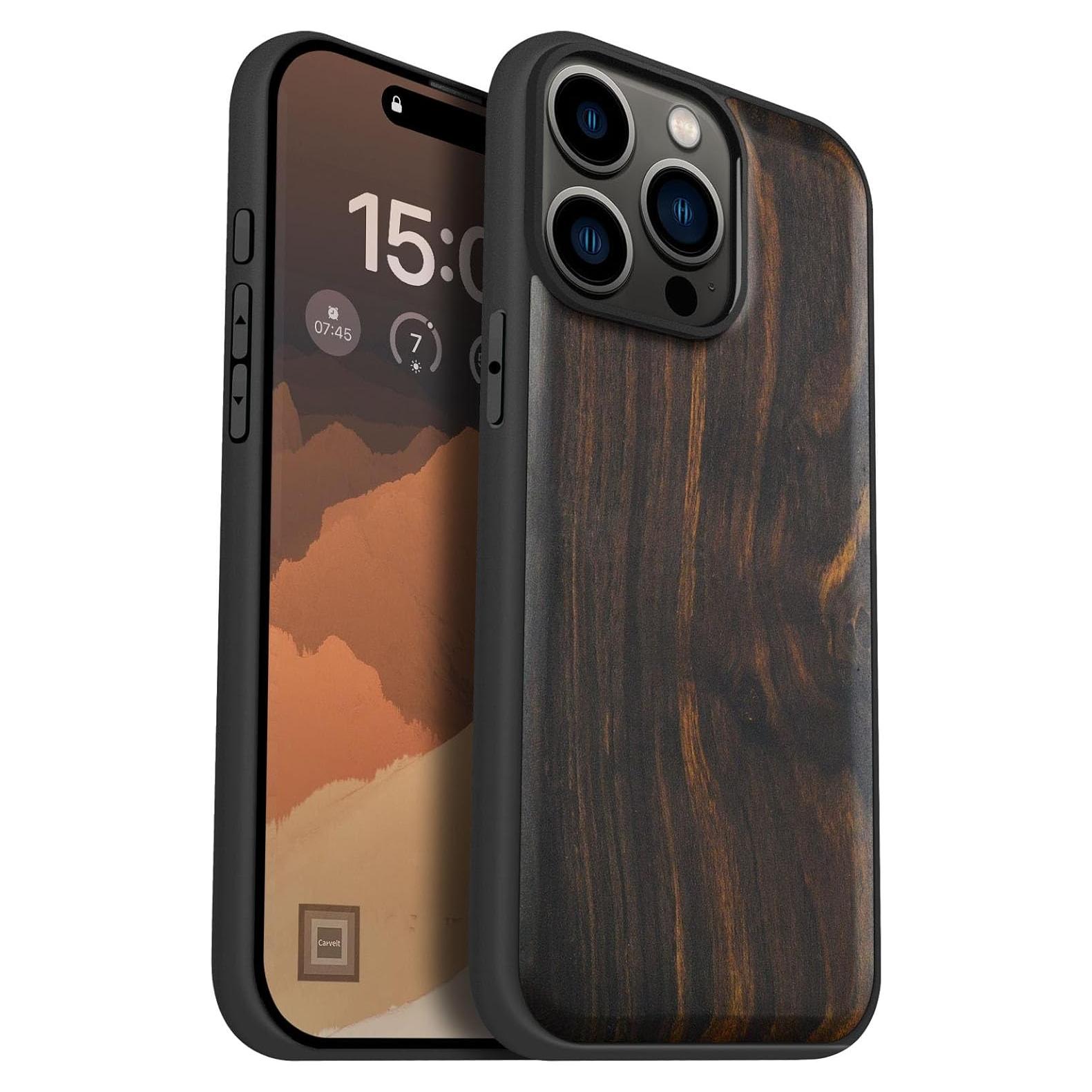 Funda de Madera Magnética Carveit para iPhone 15 Pro Max