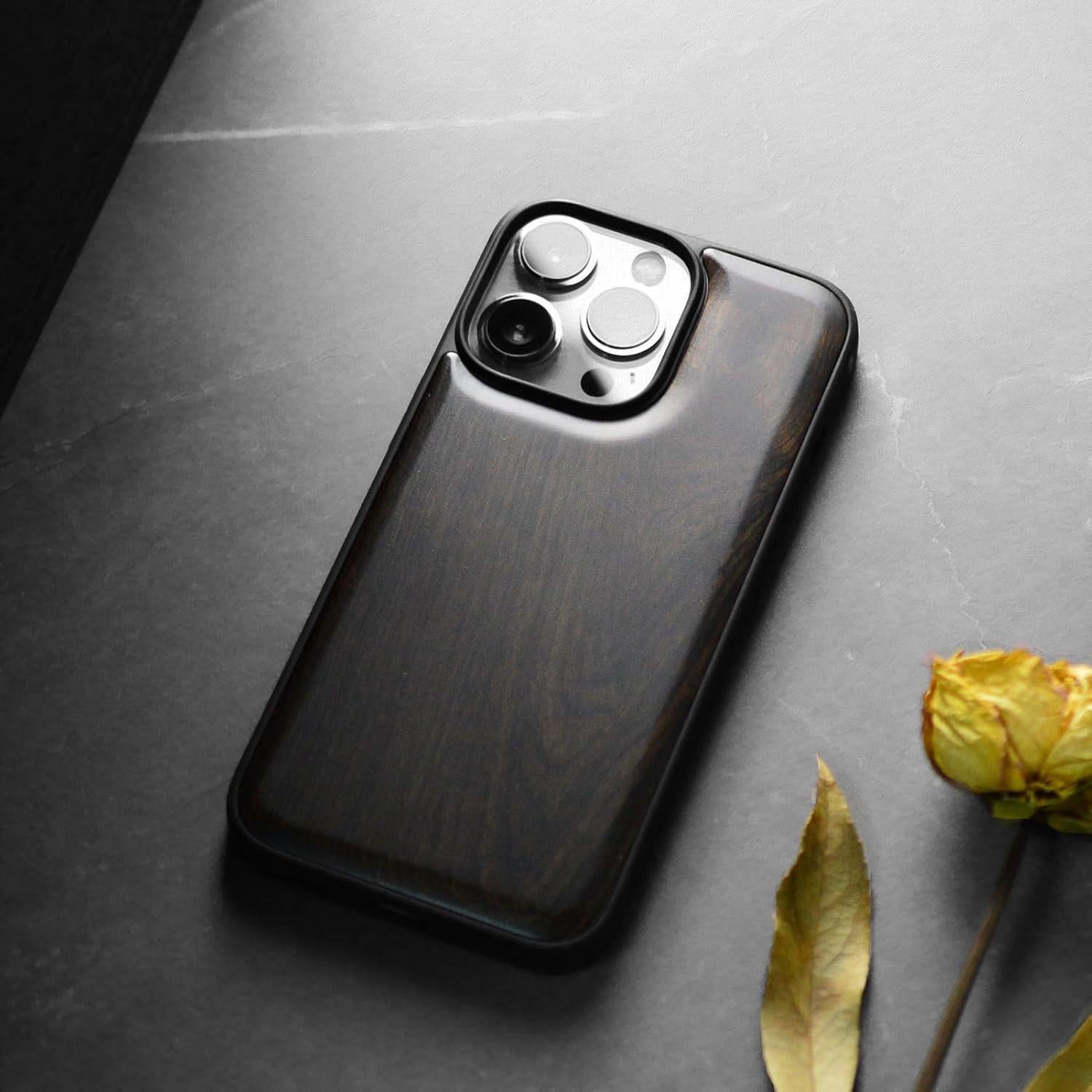 Funda de Madera Magnética Carveit para iPhone 15 Pro Max