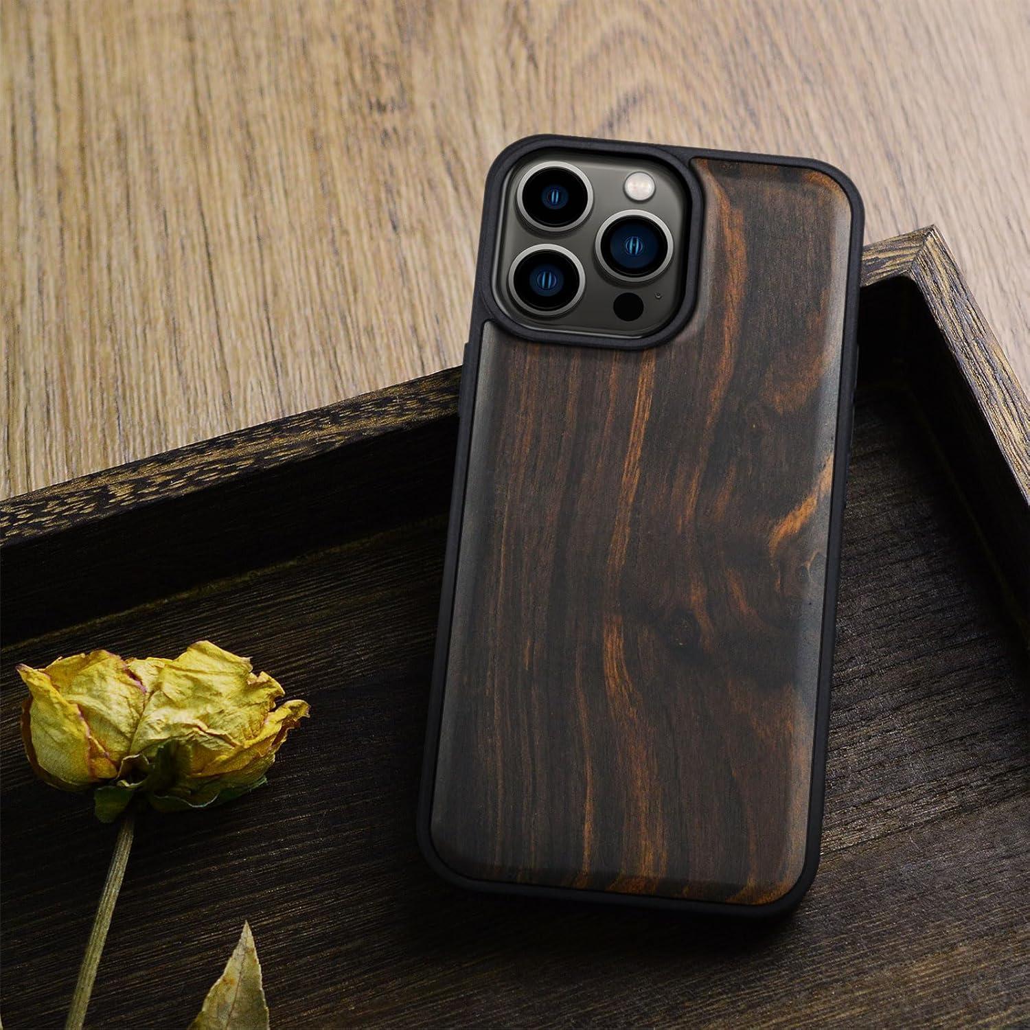 Funda de Madera Magnética Carveit para iPhone 15 Pro Max