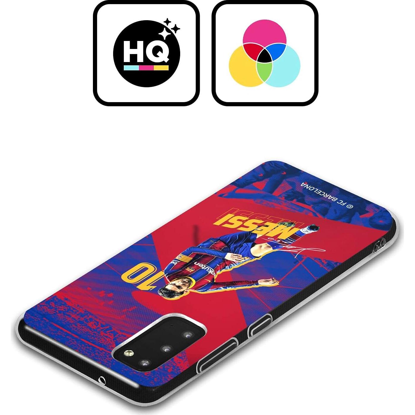 Funda de Gel Militar Head Case Designs FC Barcelona Messi para Samsung Galaxy S24 FE