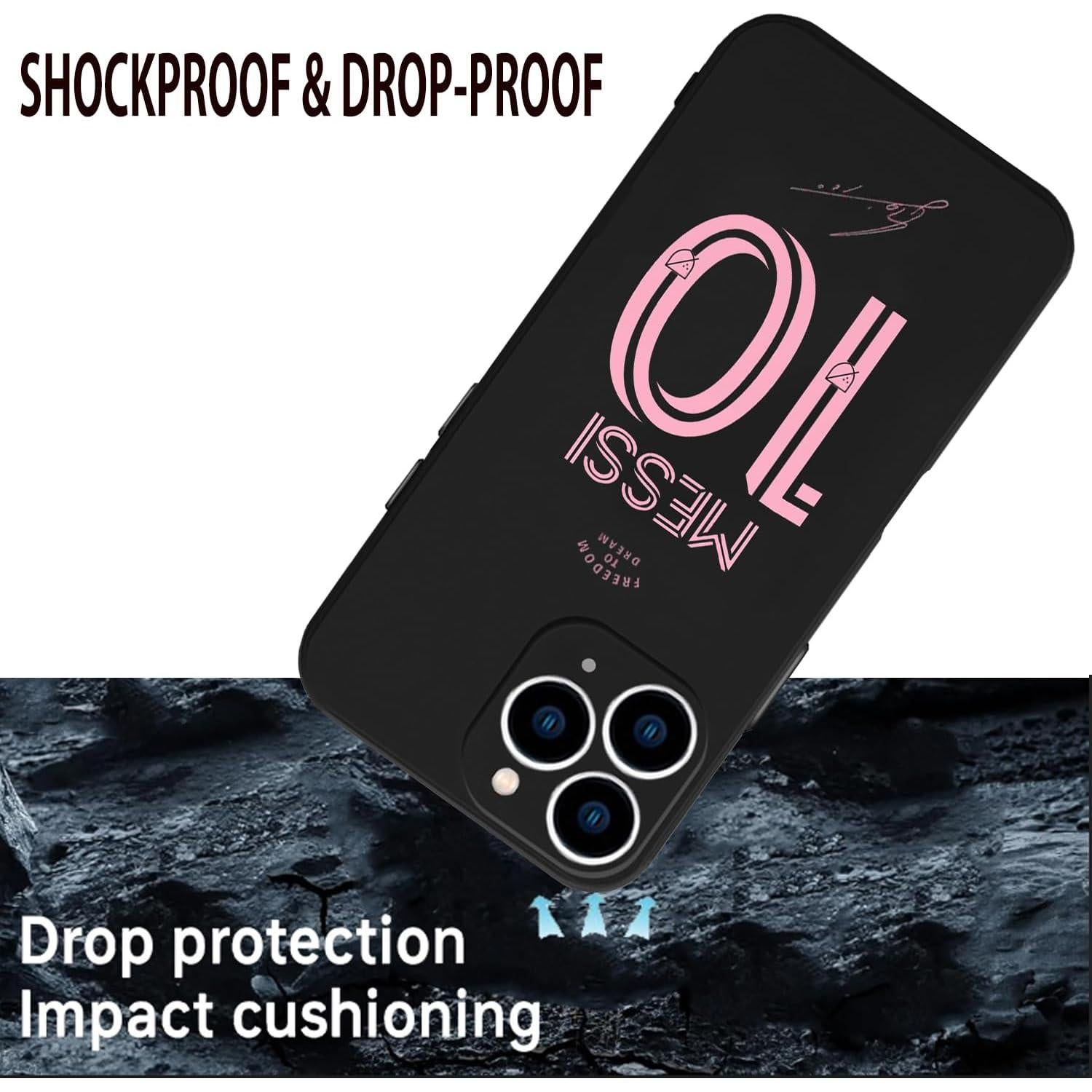 Funda Bumper ZERMU para iPhone 16 Pro 6.3" Messi Inter Miami