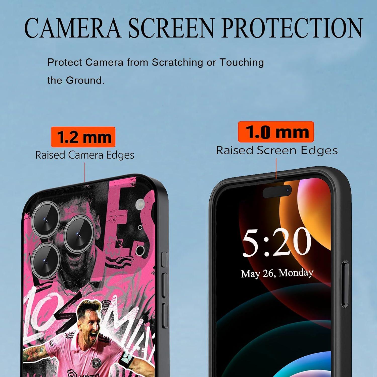 Funda ZERMU para iPhone 17 Pro 6.3" Fútbol Diseño Elegante