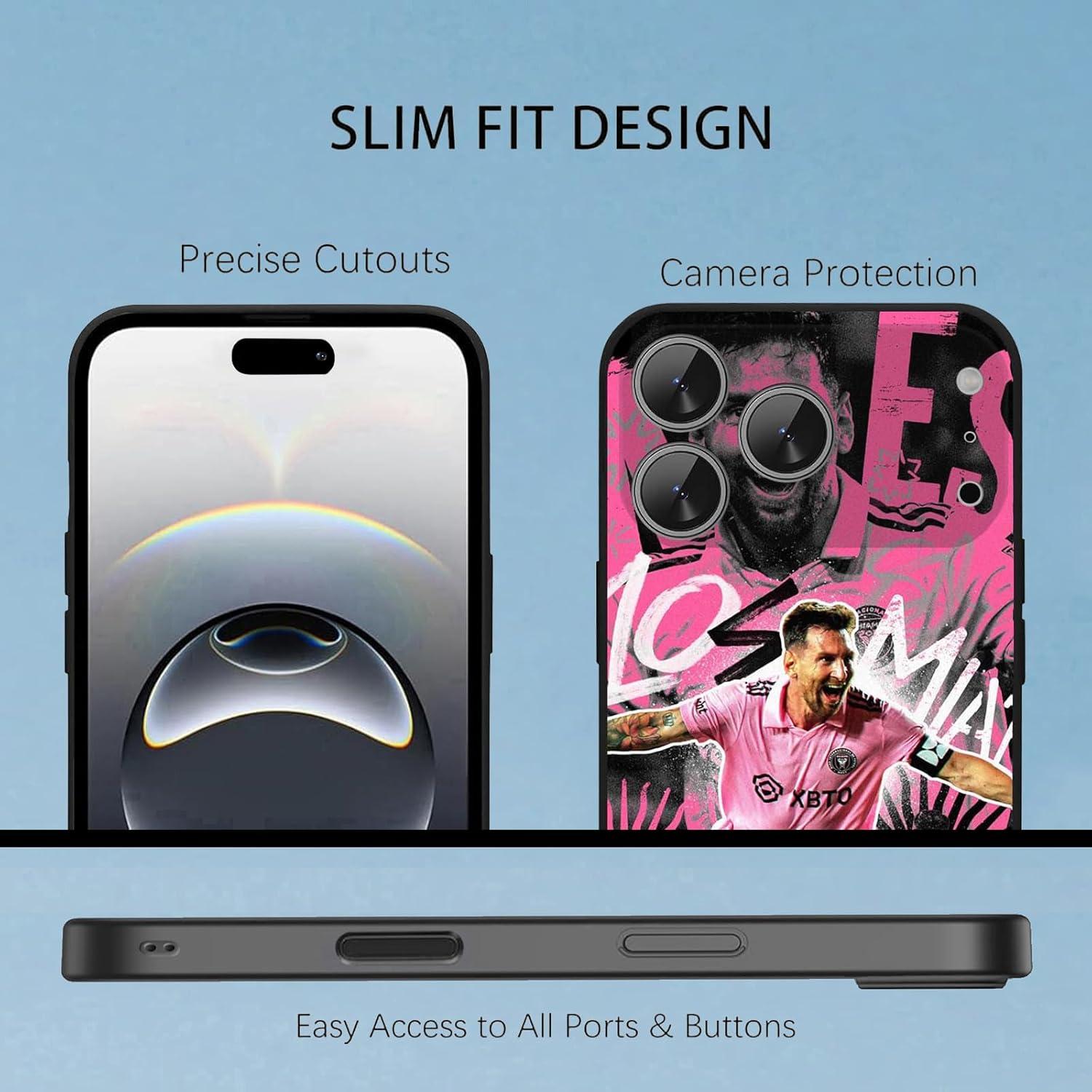 Funda ZERMU para iPhone 17 Pro 6.3" Fútbol Diseño Elegante