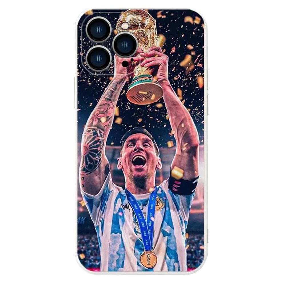 Funda Bumper ZERMU para iPhone 14 Pro - Silicona TPU Messi