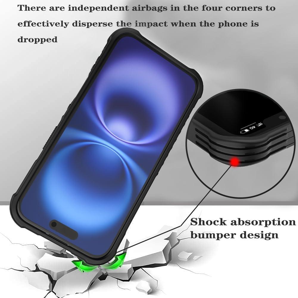 Funda Protectora para iPhone 16 GUWJSO Diseño Fútbol Anti-Golpes