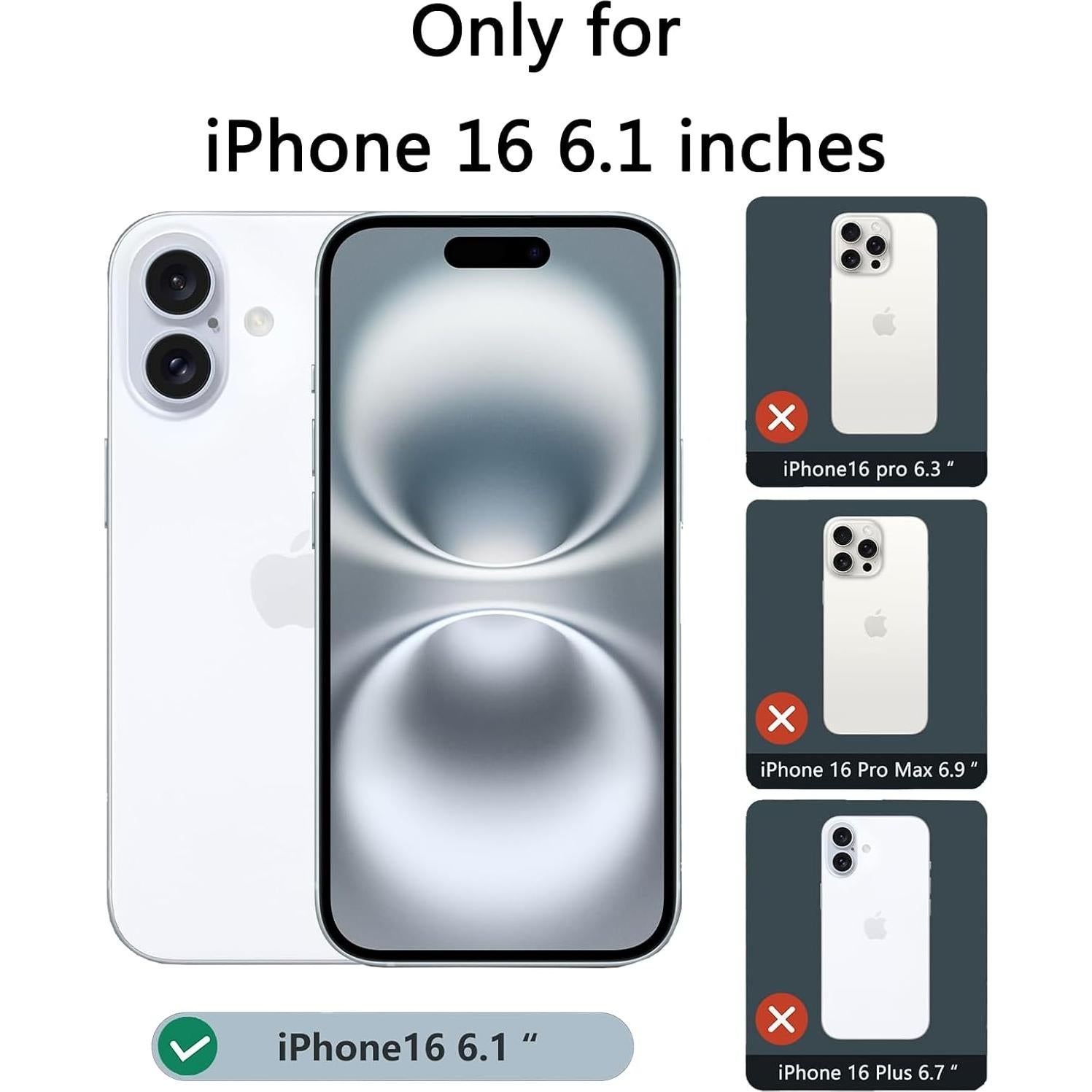 Funda Protectora para iPhone 16 GUWJSO Diseño Fútbol Anti-Golpes