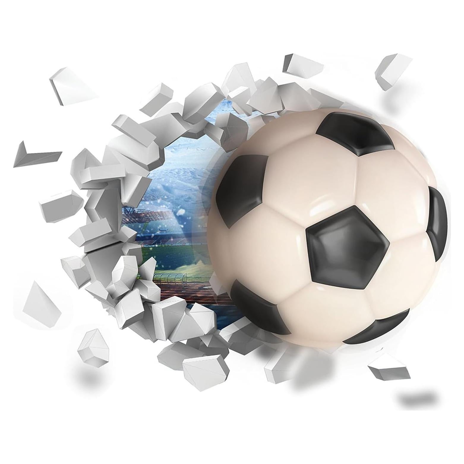 Calcomanías de Pared de Fútbol CEYAZYE 75x70cm Vinilo 3D