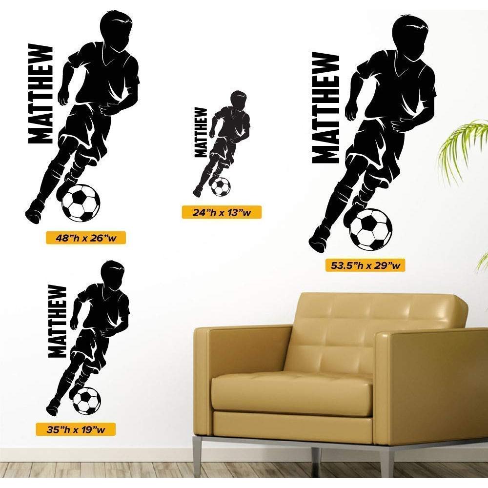Calcomanía de Pared Personalizada Fútbol Infantil - Dribleo