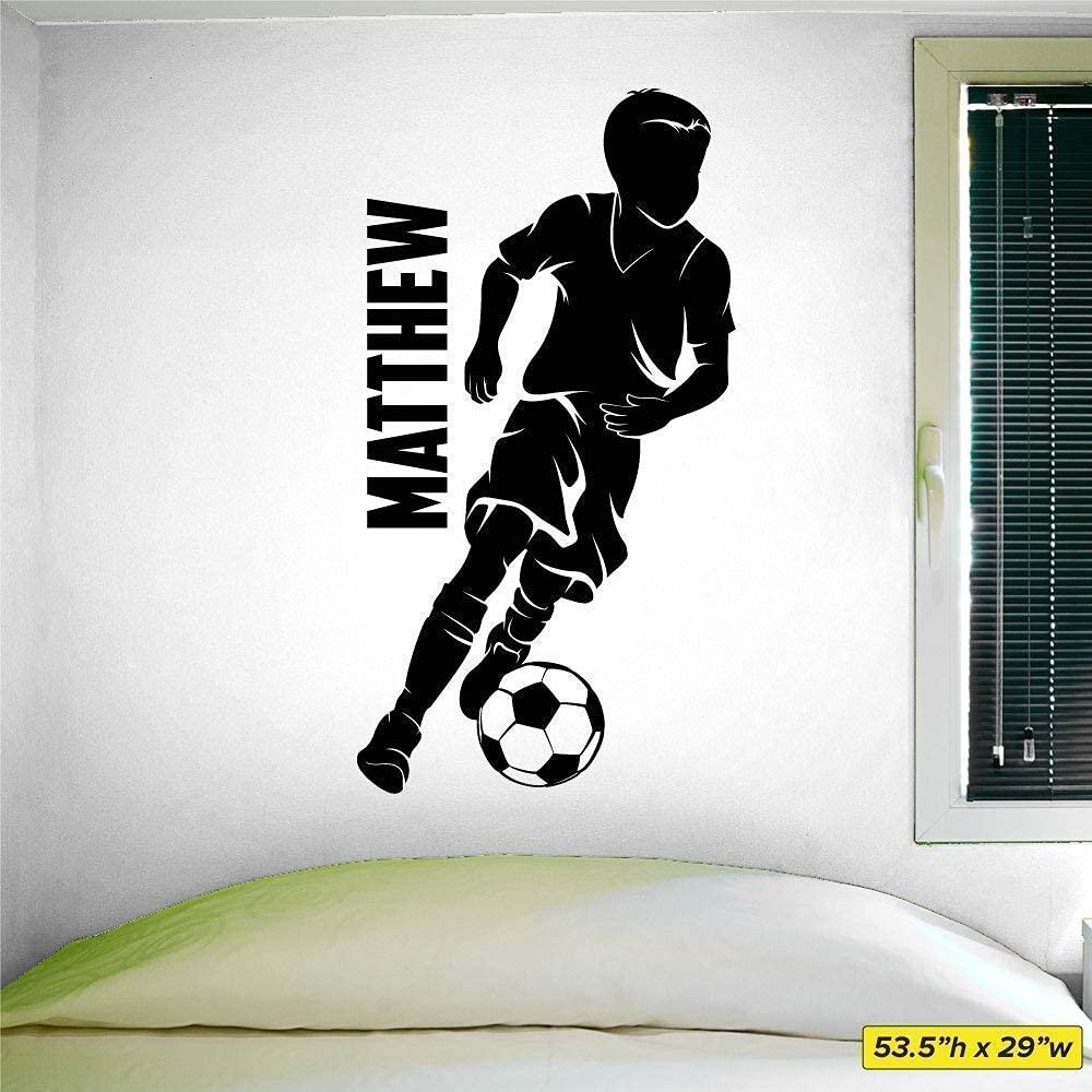 Calcomanía de Pared Personalizada Fútbol Infantil - Dribleo