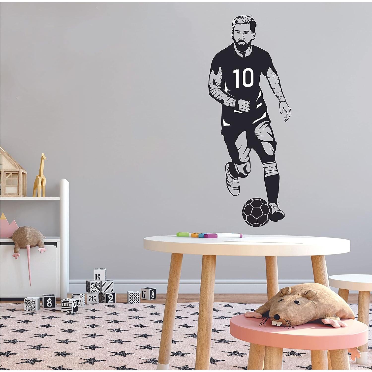 Sticker de Pared Fútbol Design With Vinyl 30x76 cm Negro