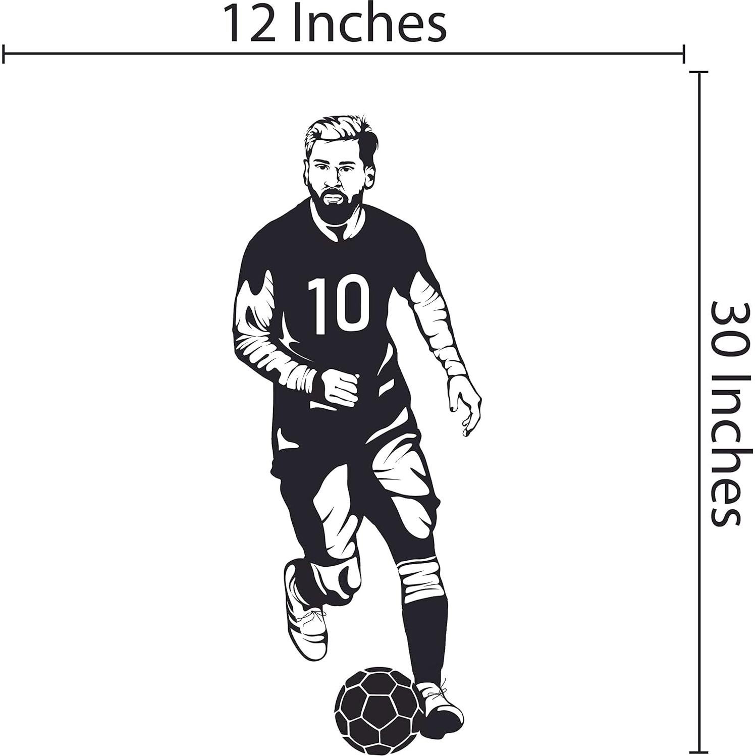 Sticker de Pared Fútbol Design With Vinyl 30x76 cm Negro