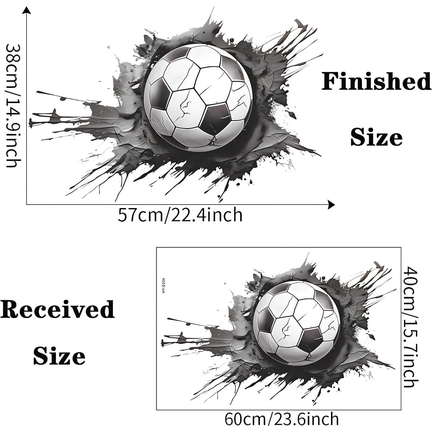 Calcomanías de Pared Deportivas 3D Sacinora - Fútbol