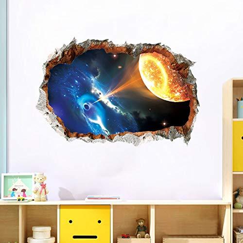 Pegatinas de Pared 3D Removibles AM AMAONM Espacio 2 Pcs