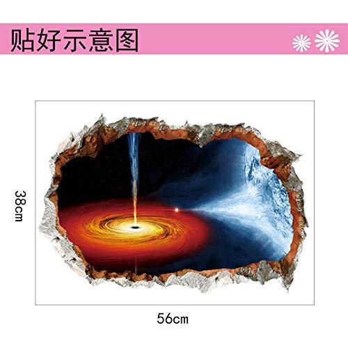 Pegatinas de Pared 3D Removibles AM AMAONM Espacio 2 Pcs