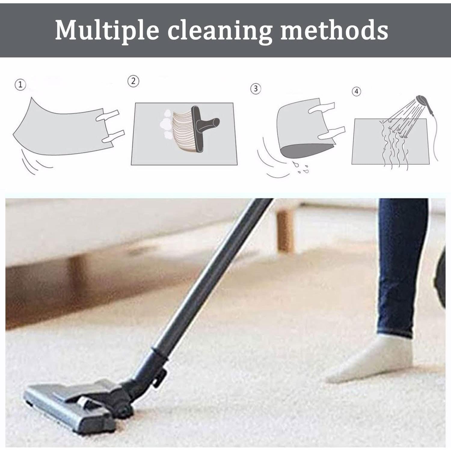 Alfombra de área KEBEXXY 2.6x4m antideslizante fútbol niños