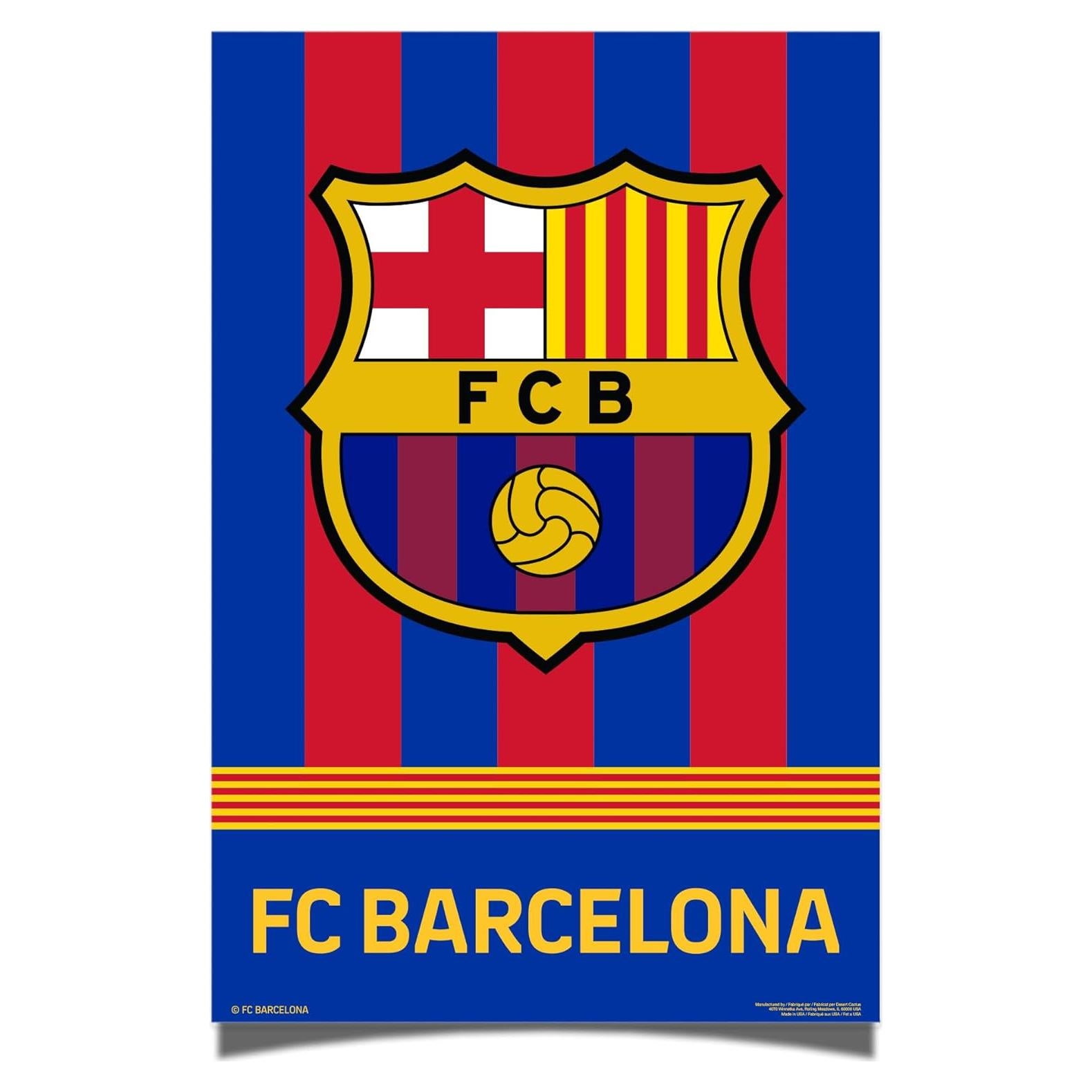 Póster FC Barcelona Cactus del Desierto 43x28 cm Decoración