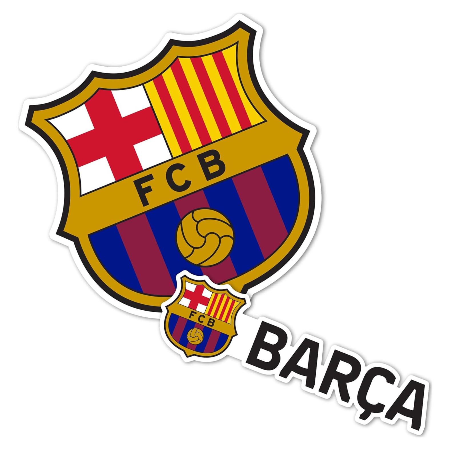 Calcomanía Vinilo FC Barcelona Cactus del Desierto 13.34x25.4cm