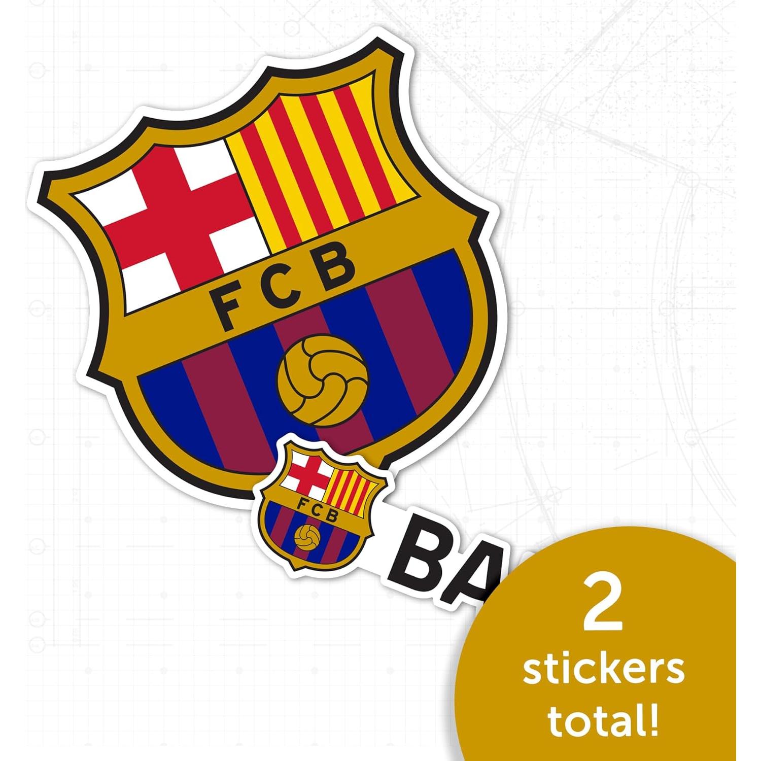 Calcomanía Vinilo FC Barcelona Cactus del Desierto 13.34x25.4cm