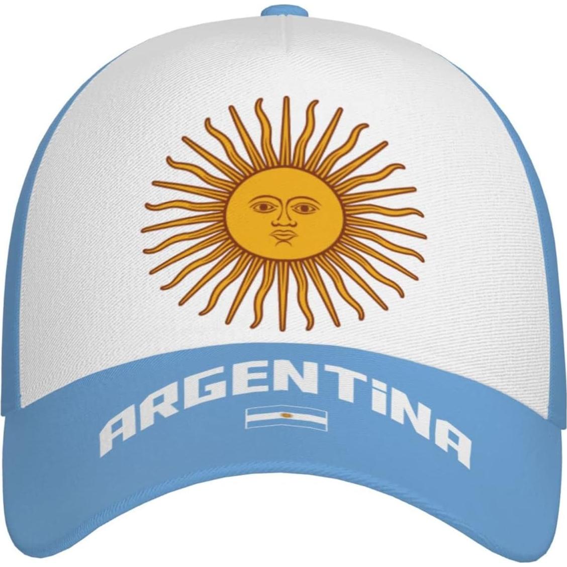 Gorra de béisbol DABOYOZHZH con bandera Argentina ajustable