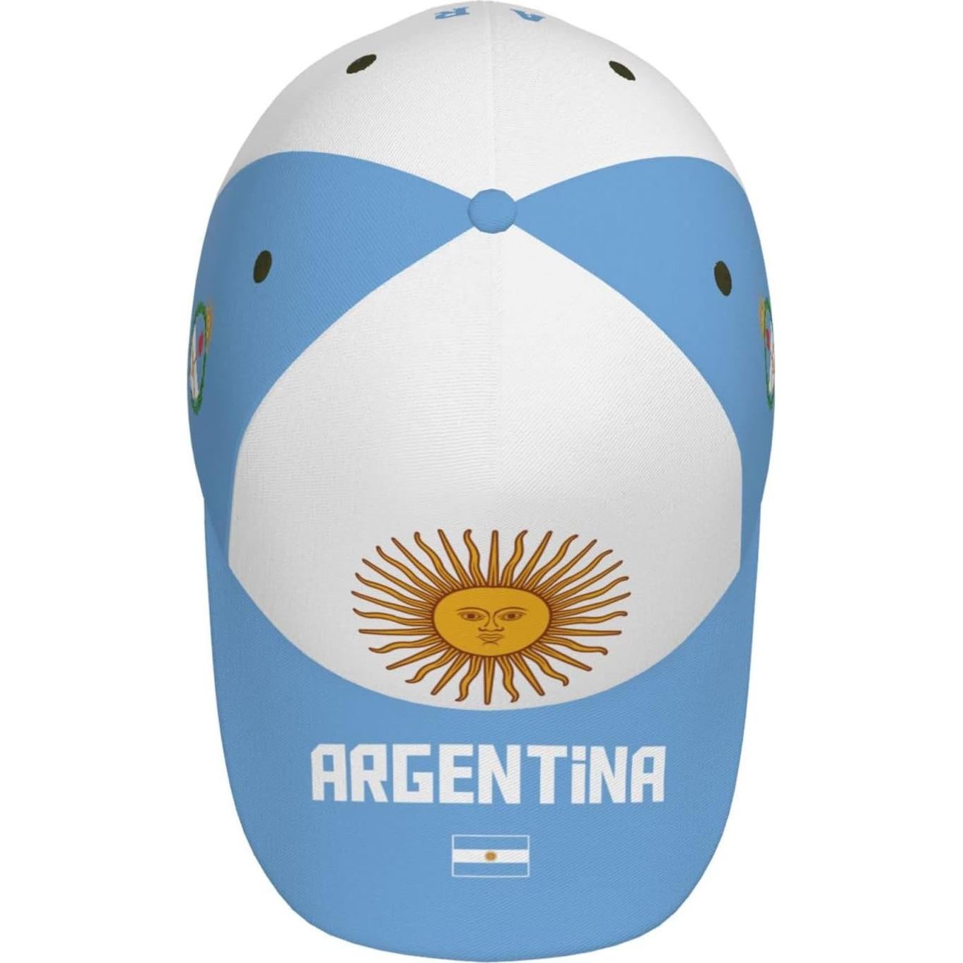 Gorra de béisbol DABOYOZHZH con bandera Argentina ajustable