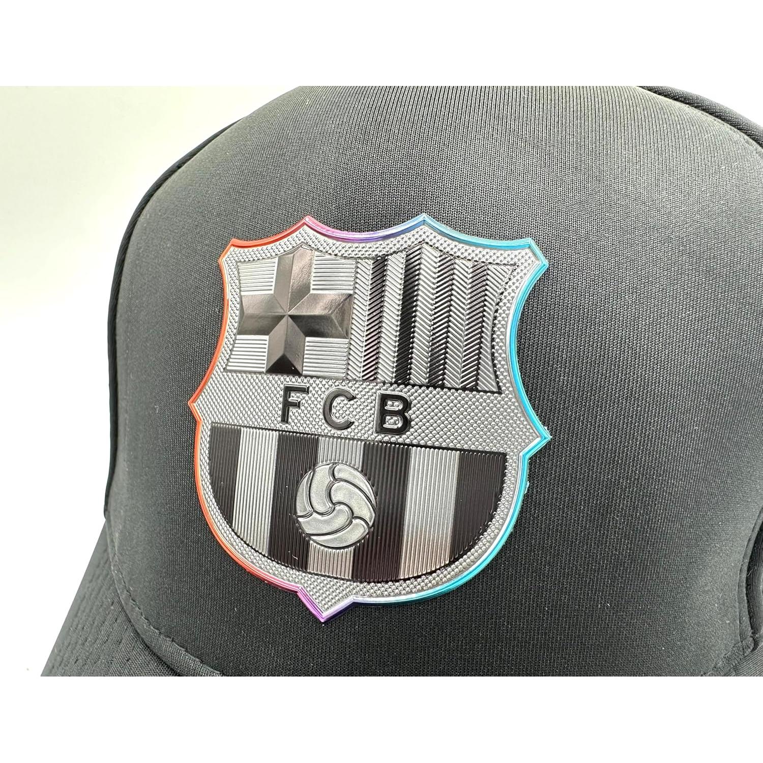 Gorra de Fútbol Unisex Pich-On Barcelona Negra Ajustable