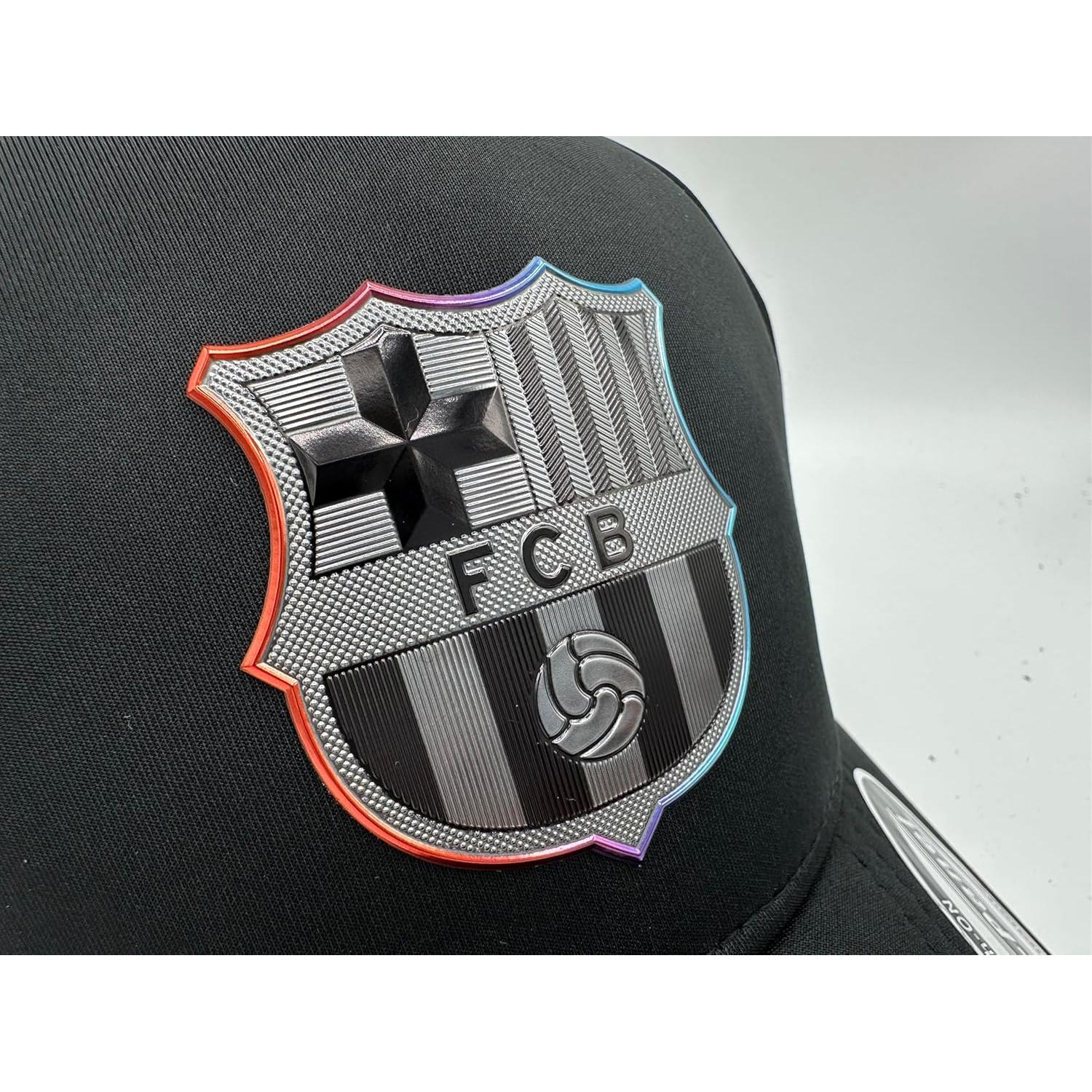 Gorra de Fútbol Unisex Pich-On Barcelona Negra Ajustable