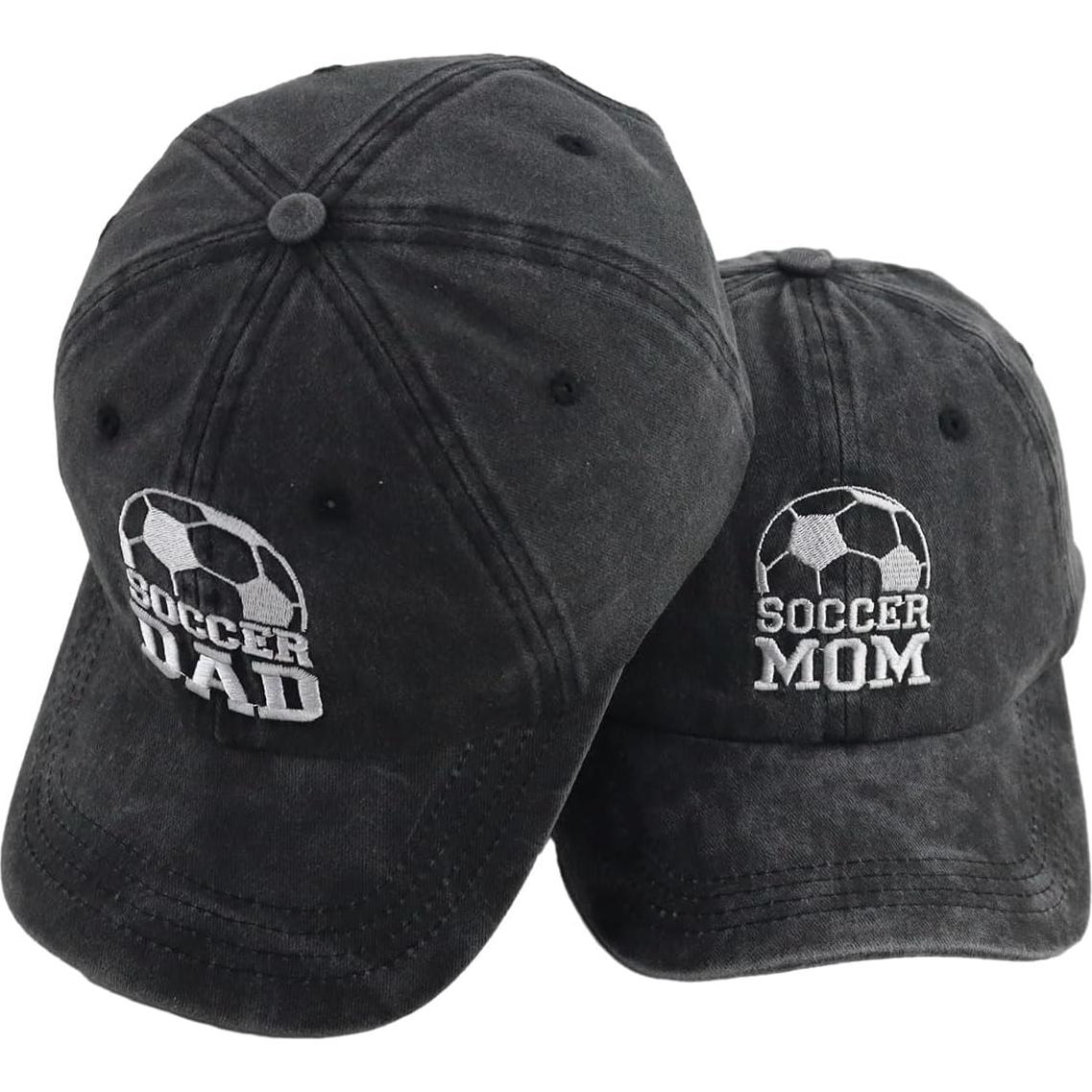 Gorras de Fútbol para Papá y Mamá 100% Algodón - 2 PCS