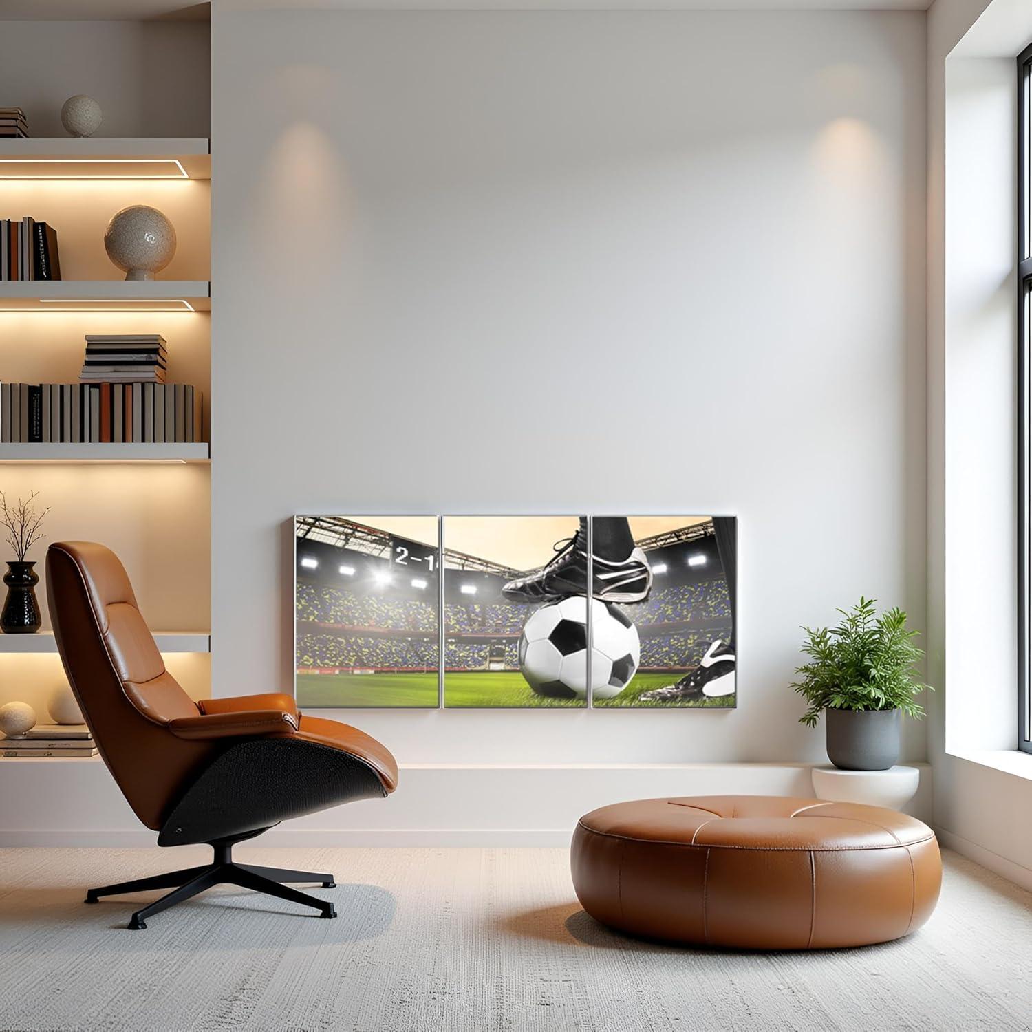 Cuadro de Arte de Pared Infantil TAOMI Fútbol 30.48x40.64cm