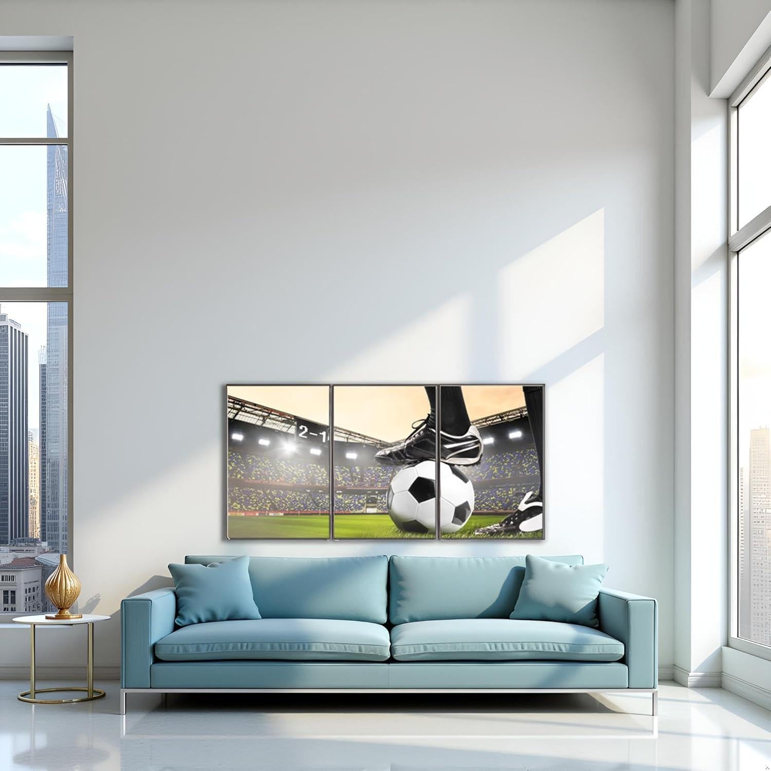 Cuadro de Arte de Pared Infantil TAOMI Fútbol 30.48x40.64cm