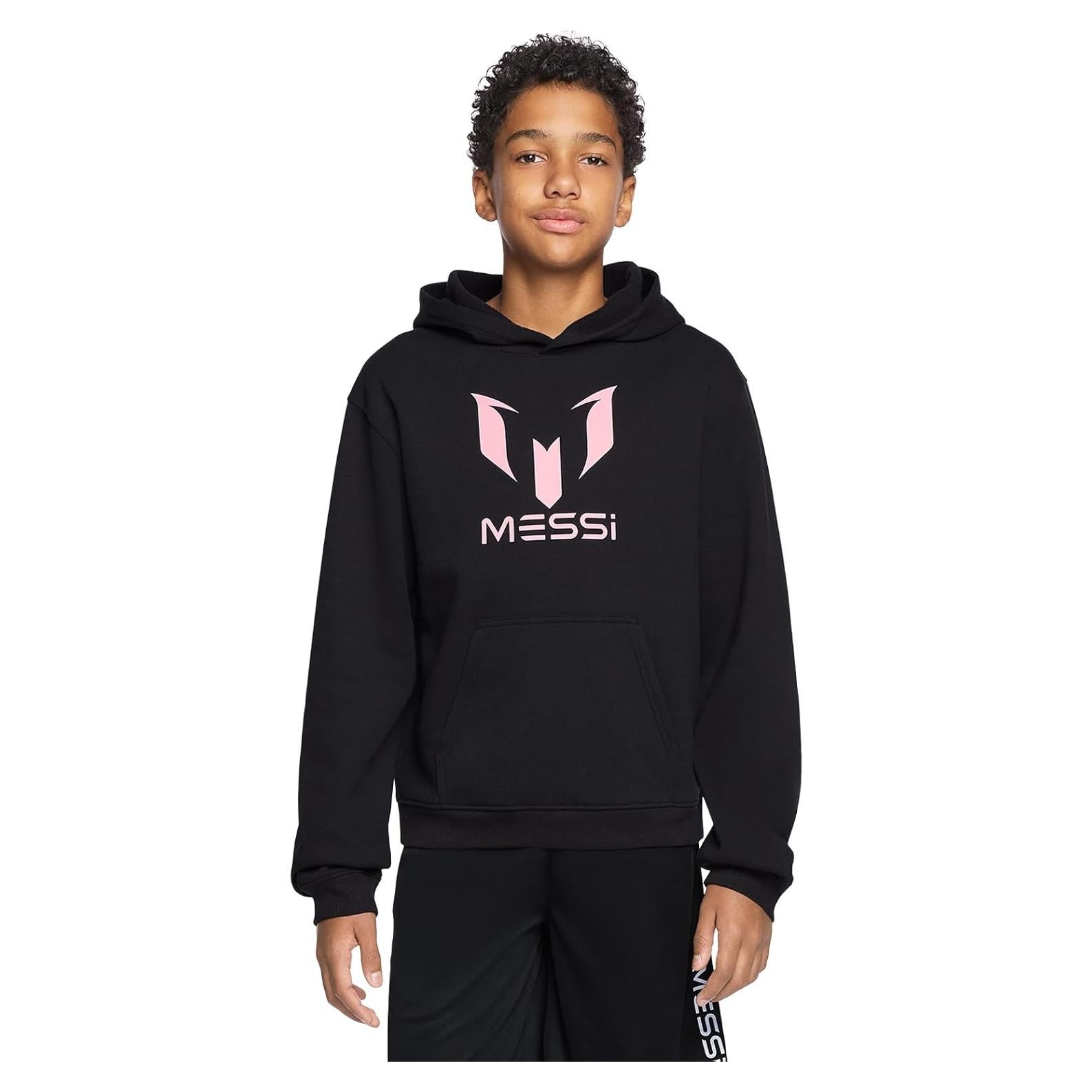 Sudadera con Capucha para Niños Messi - Forro Polar, Talla 6