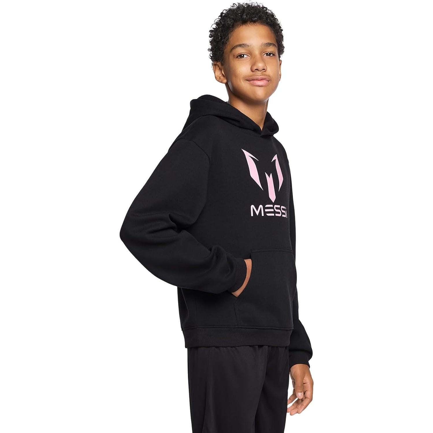 Sudadera con Capucha para Niños Messi - Forro Polar, Talla 6