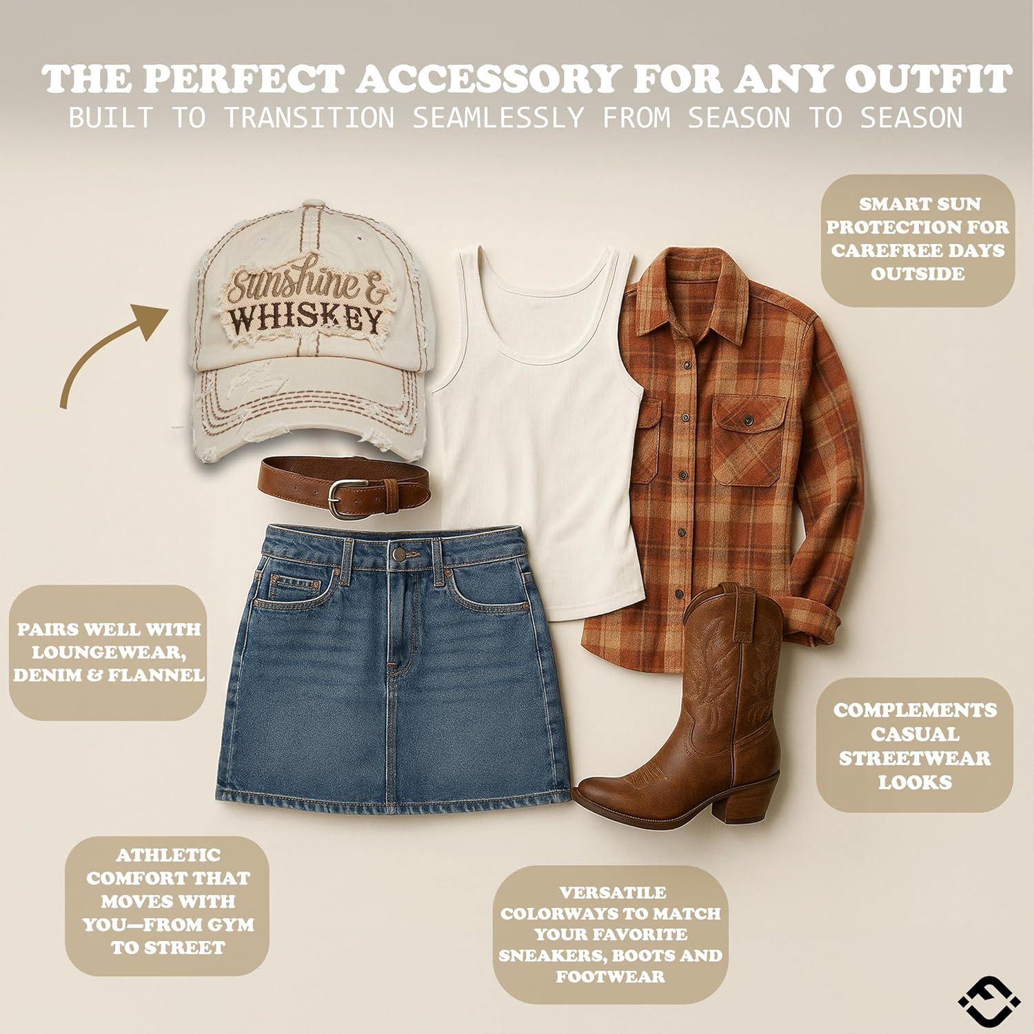 Gorra de béisbol vintage Funky Junque mujer ajustable algodón