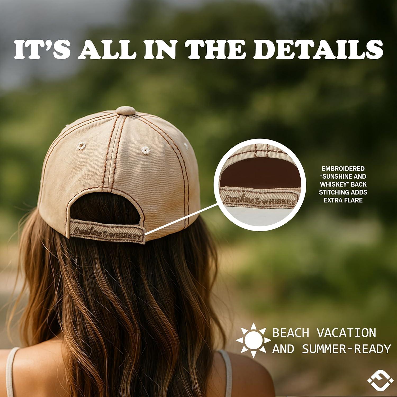 Gorra de béisbol vintage Funky Junque mujer ajustable algodón