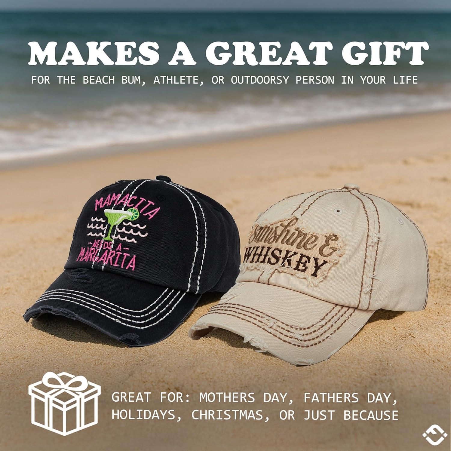 Gorra de béisbol vintage Funky Junque mujer ajustable algodón