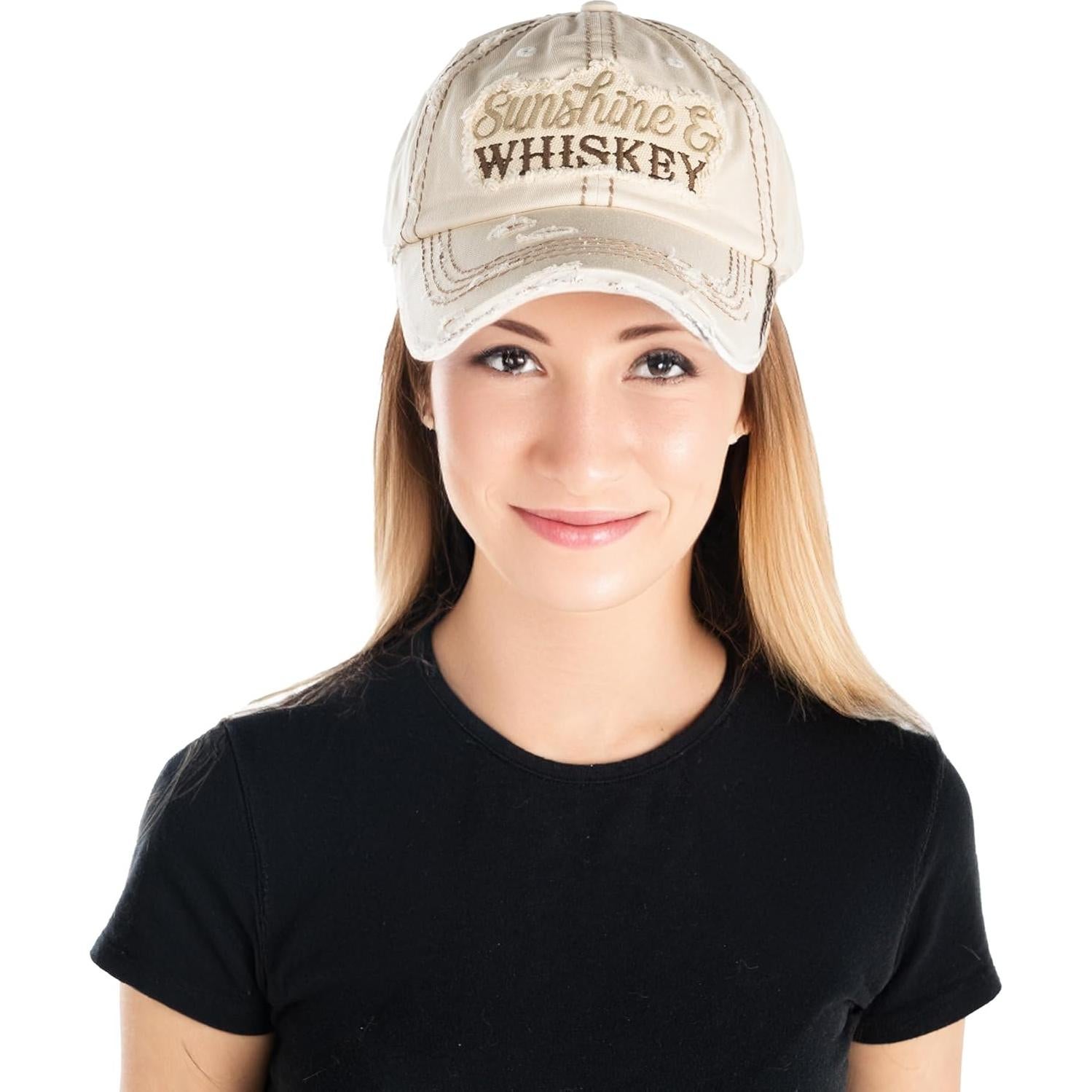 Gorra de béisbol vintage Funky Junque mujer ajustable algodón