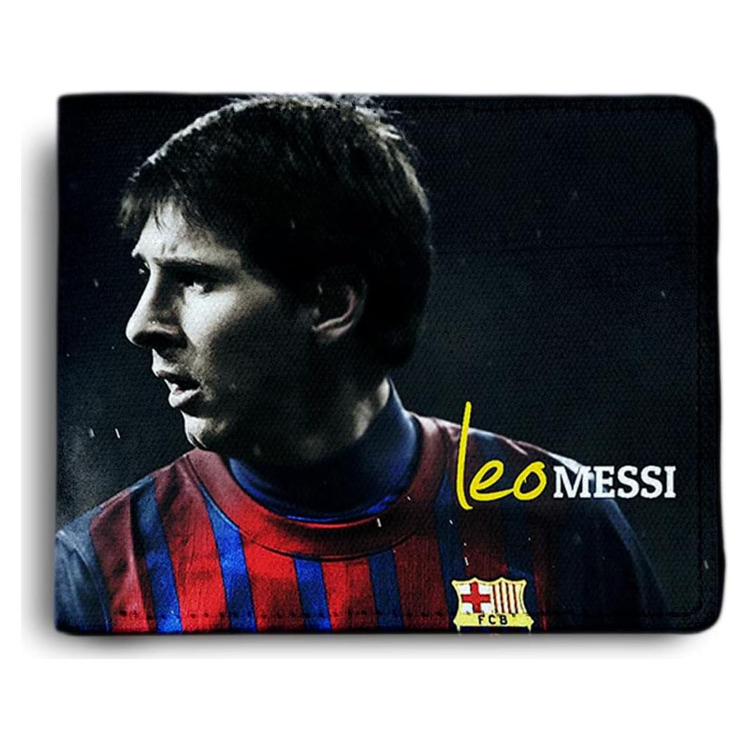 Cartera de PU Lionel Messi para Hombres y Niños - 11.5x2x9.5 cm