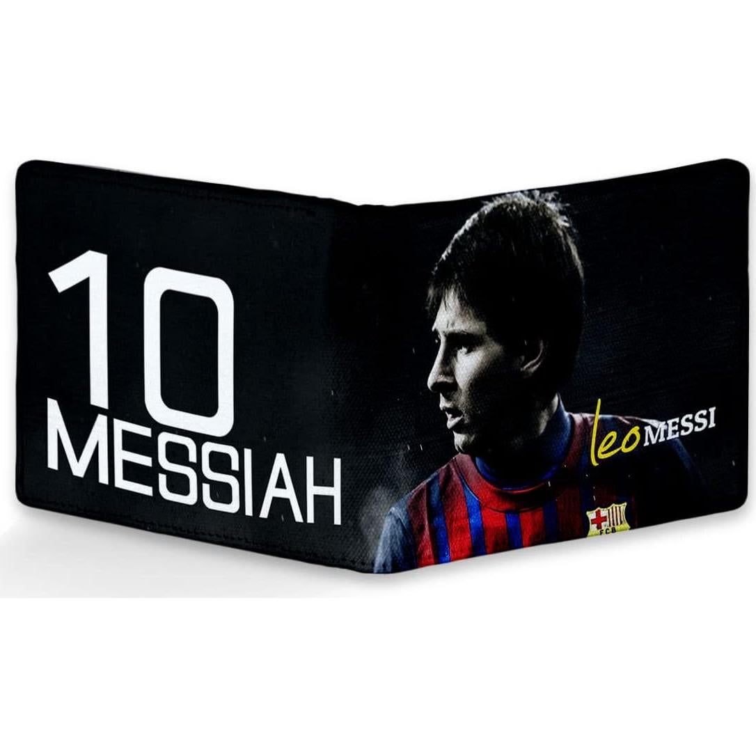 Cartera de PU Lionel Messi para Hombres y Niños - 11.5x2x9.5 cm