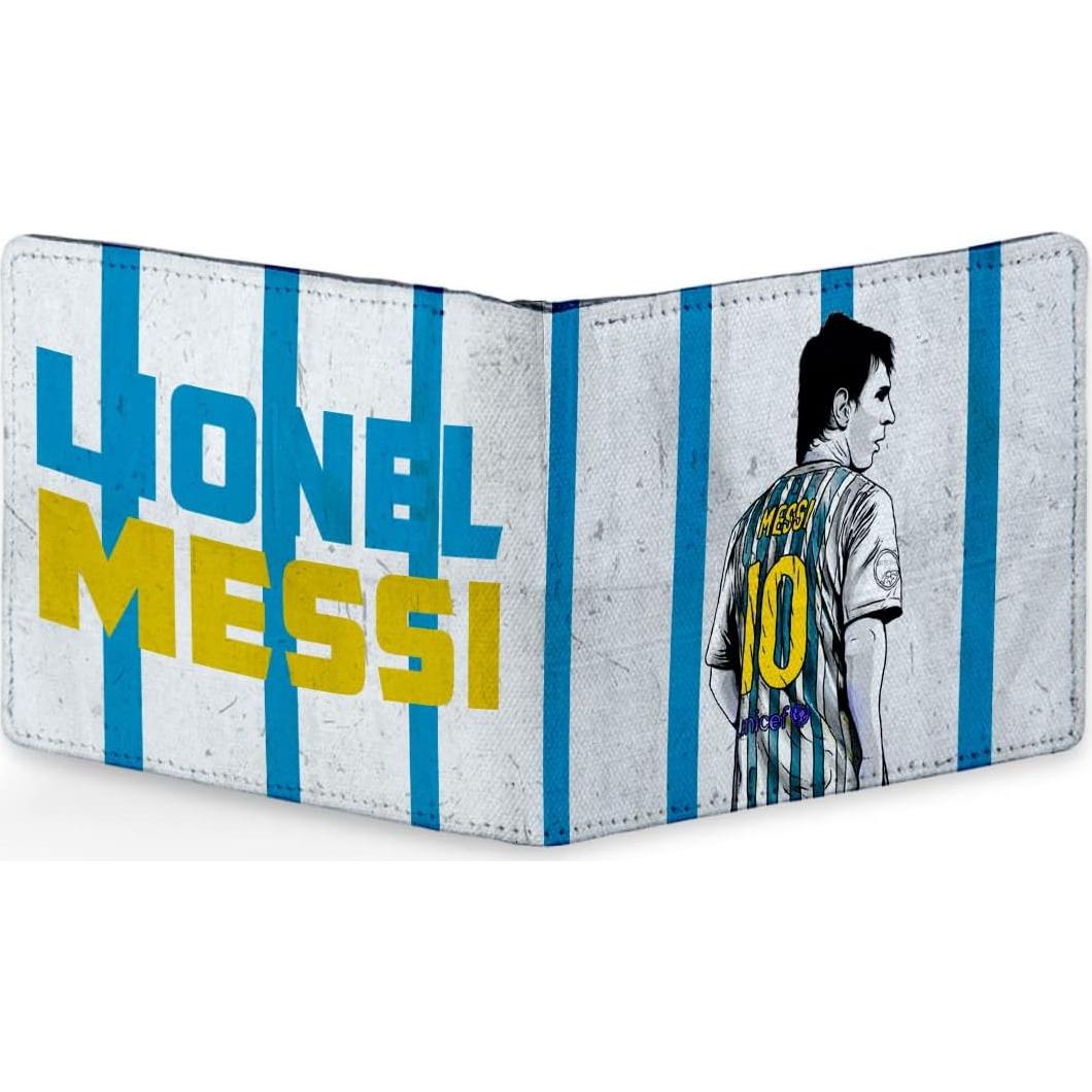 Cartera de PU Lionel Messi para Hombres y Niños - 7 Ranuras