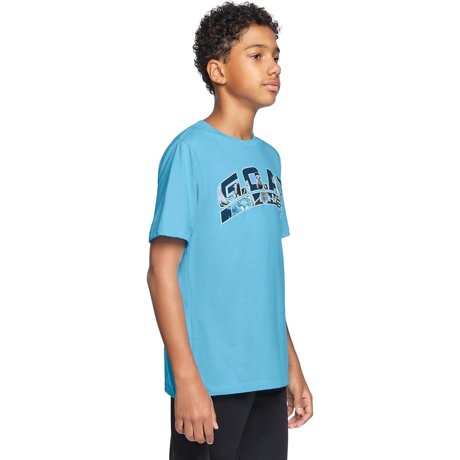 Camiseta de Manga Corta Messi para Niños Azul 14-16