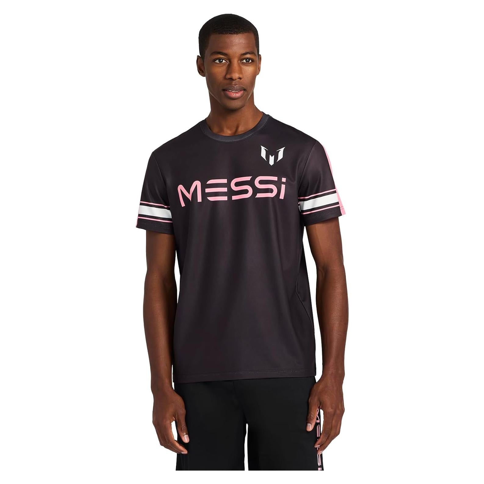 Camiseta de Malla para Hombre Messi, Ajuste Estándar, Mediana