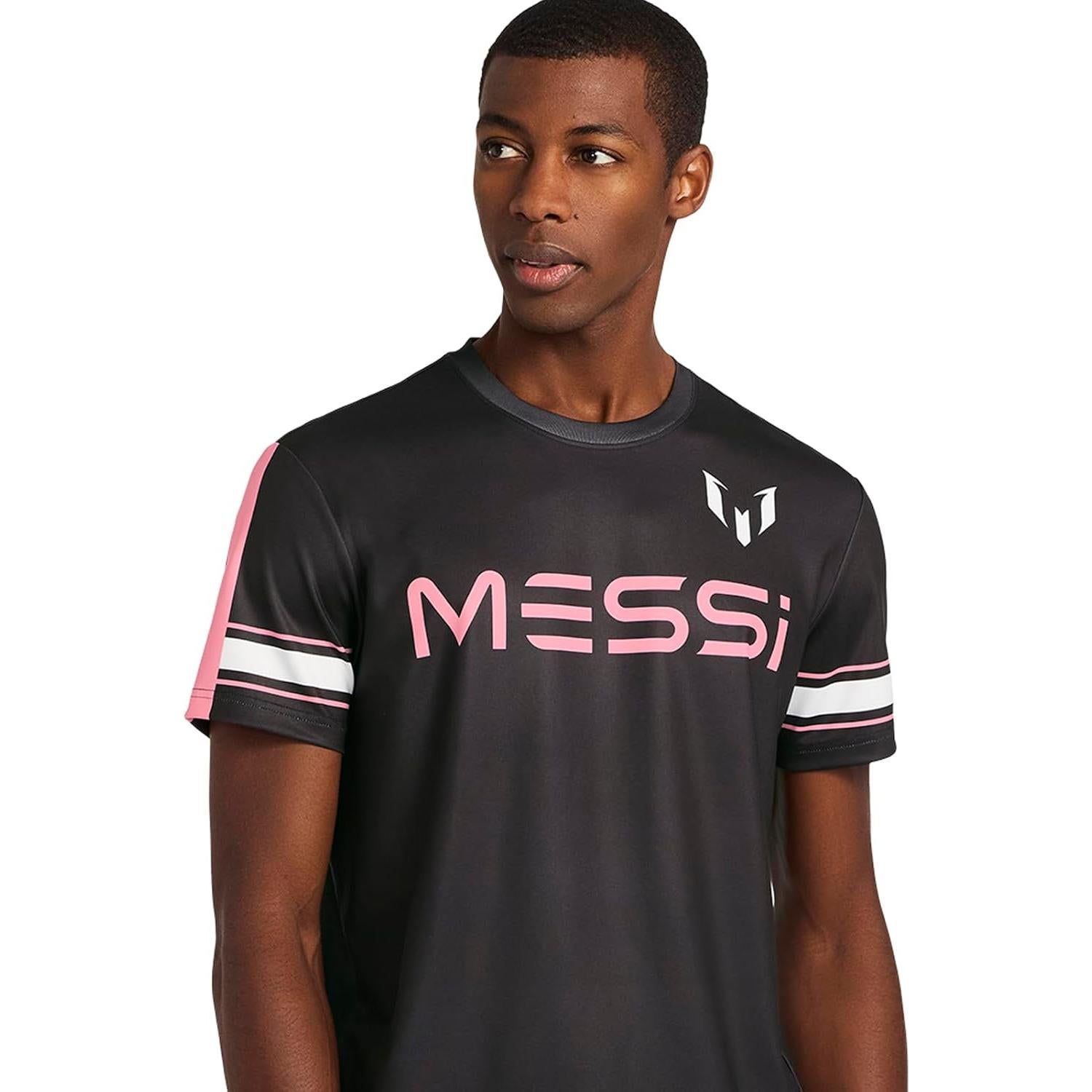 Camiseta de Malla para Hombre Messi, Ajuste Estándar, Mediana