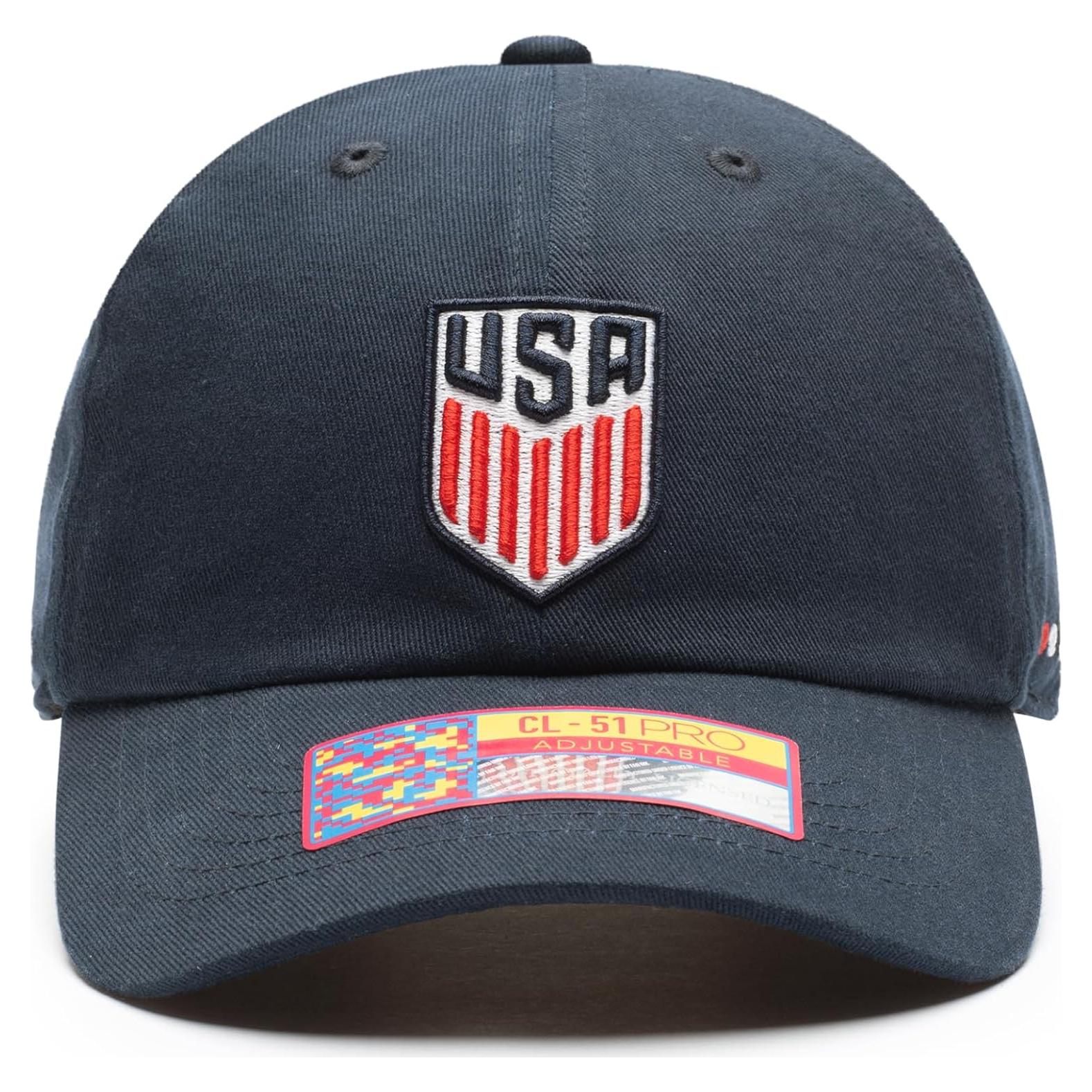 Gorra Ajustable Clásica USA Fútbol 100% Algodón Unisex