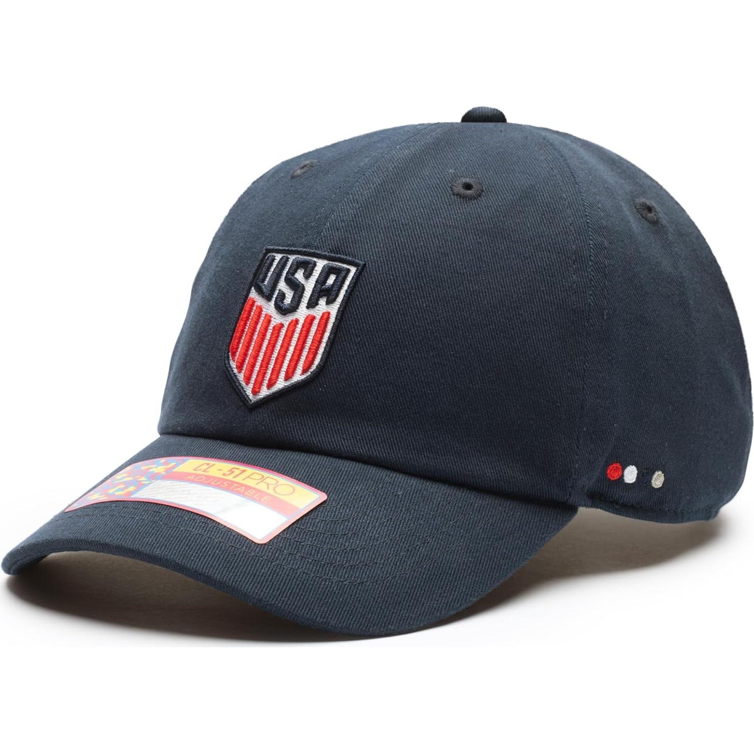 Gorra Ajustable Clásica USA Fútbol 100% Algodón Unisex