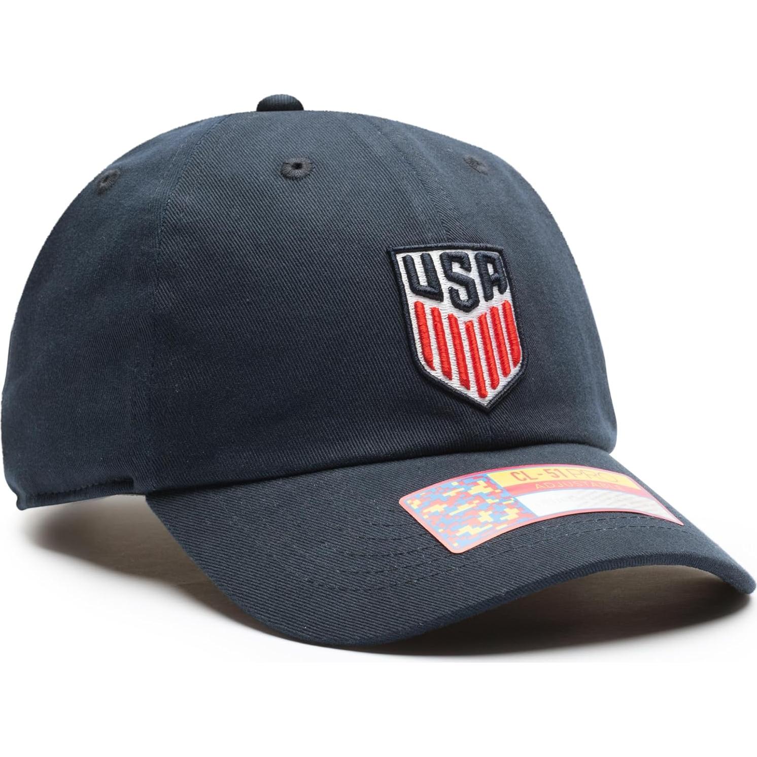 Gorra Ajustable Clásica USA Fútbol 100% Algodón Unisex