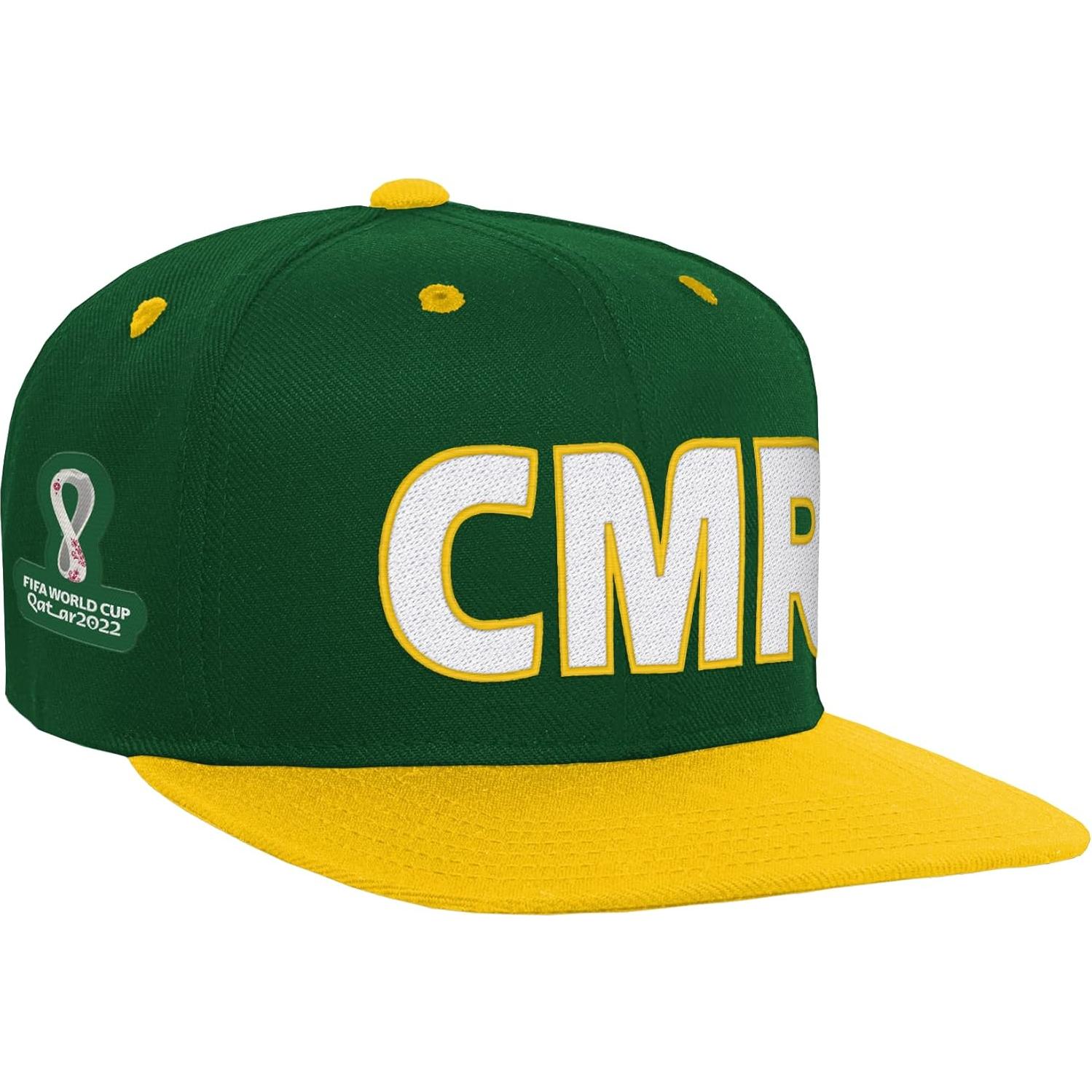 Gorra de Visera Plana Outerstuff Copa Mundial Camerún