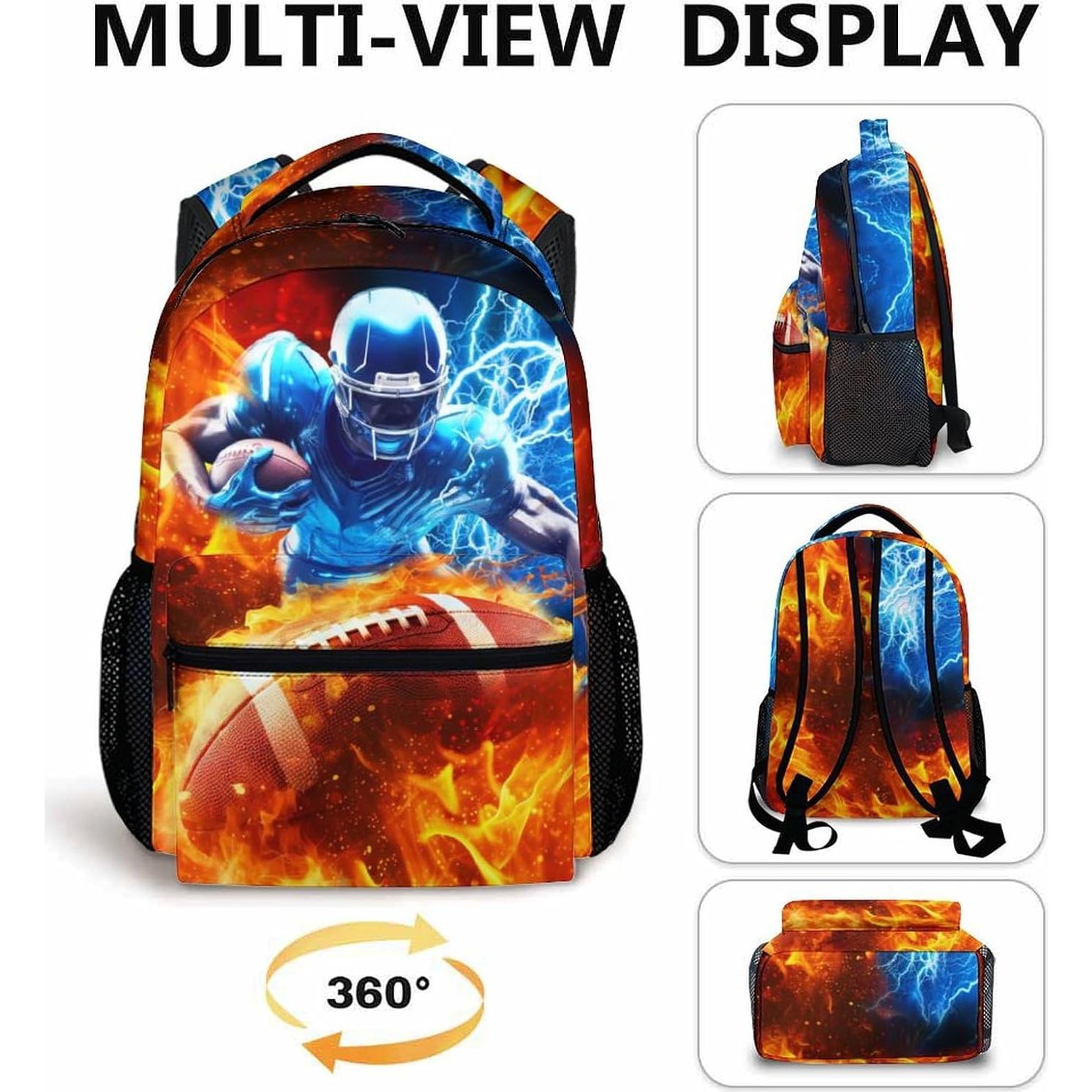 Mochila Escolar Infantil Deportiva 30.5x13.7x43.2 cm